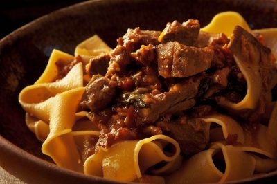 Pappardelle with Wild Boar Ragu