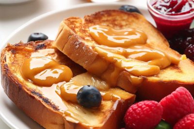 Peanut Butter and Jelly French Toast with Fresh Fruit