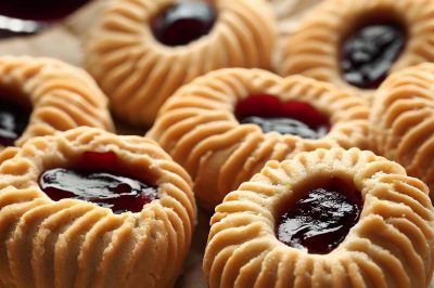 Peanut Butter and Jelly Thumbprint Cookies