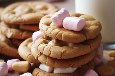 Peanut Butter and Marshmallow Cookies
