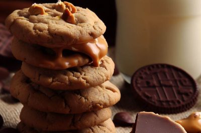 Peanut Butter and Milk Chocolate Cookies