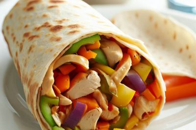 Quick and Easy Chicken and Vegetable Wrap
