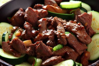 Quick and Easy Stir-Fried Beef and Zucchini