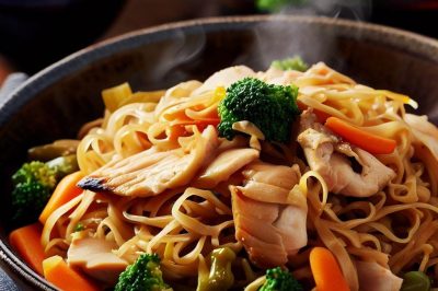 Quick and Easy Stir-Fried Noodles with Chicken and Vegetables