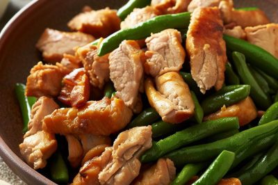 Quick and Easy Stir-Fried Pork and Green Beans