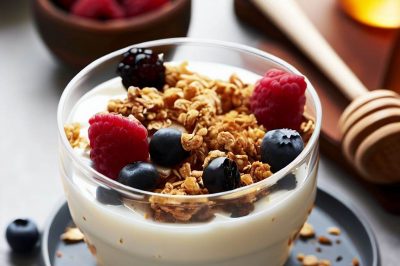 Single Serving Yogurt with Granola, Honey, and Mixed Berries