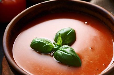 Sous Vide Tomato Basil Soup