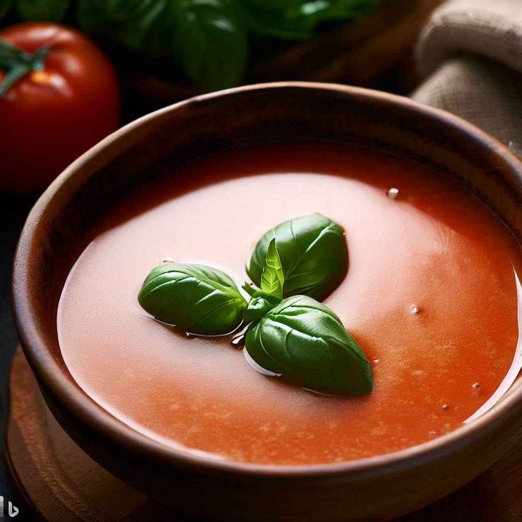 Sous Vide Tomato Basil Soup