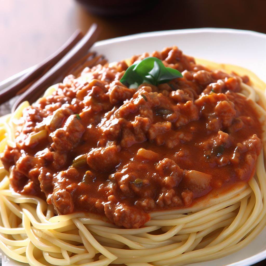 Spaghetti with Turkey Meat Sauce