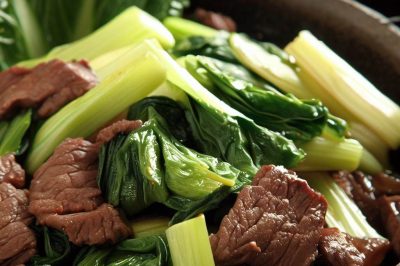 Stir-Fried Beef and Bok Choy