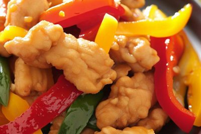 Stir-Fried Chicken and Bell Peppers