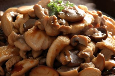 Stir-Fried Pork and Mushrooms