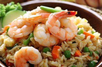 Stir-Fried Rice with Shrimp and Vegetables