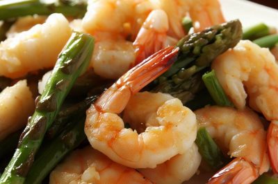 Stir-Fried Shrimp and Asparagus