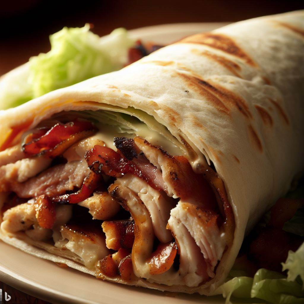 Grilled Chicken, Bacon and Ranch Wrap
