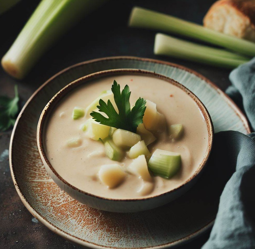 Creamy Vegan Celery and Potato Soup