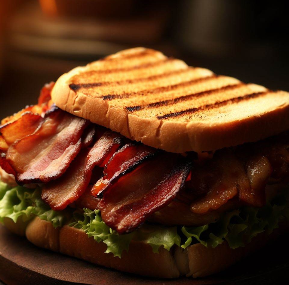 Grilled Shrimp and Bacon Sandwich